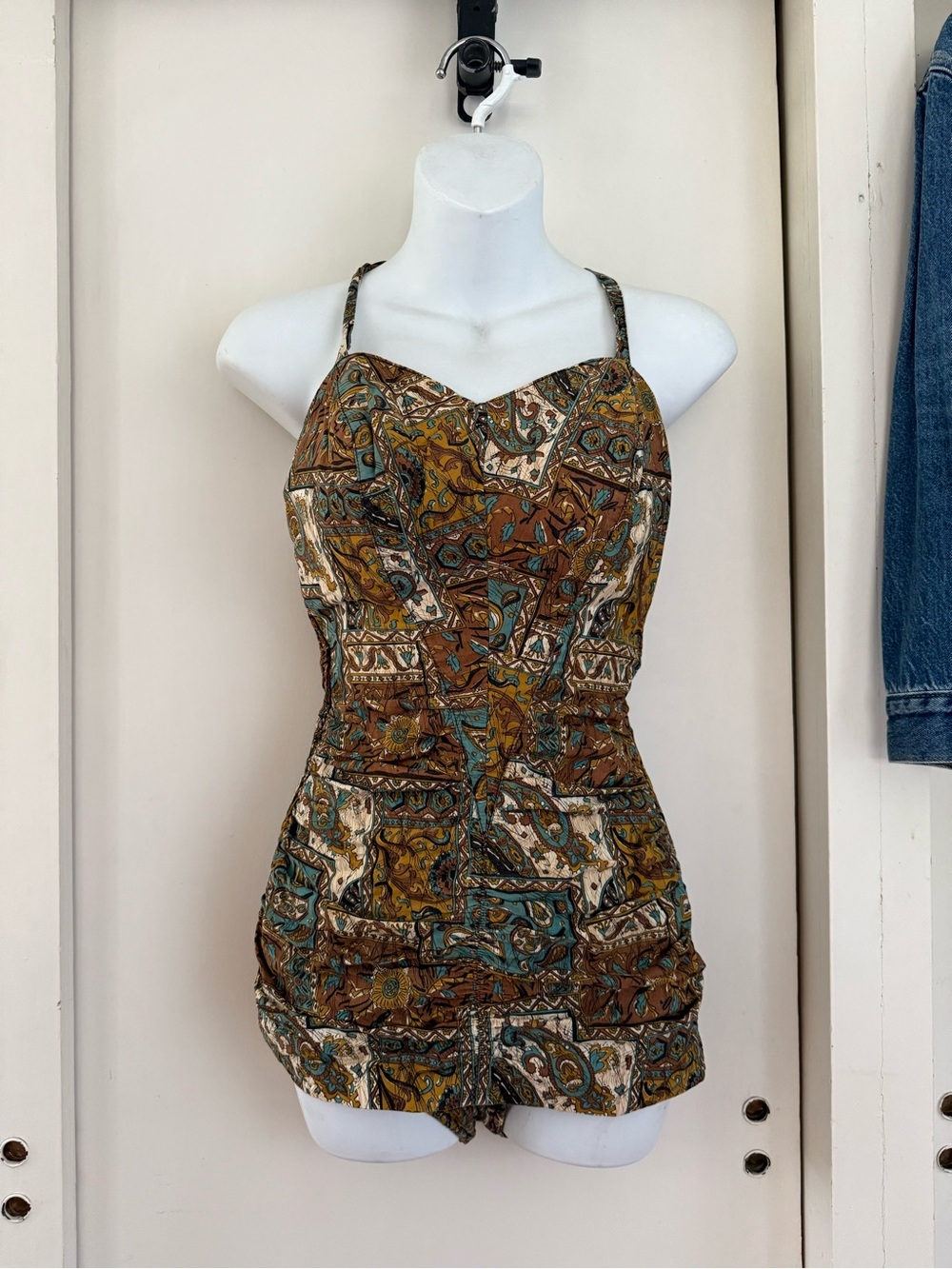 Vintage Jantzen swimsuit one piece retro pinup tiki rockabilly vintage size 16 - Picture 13 of 15